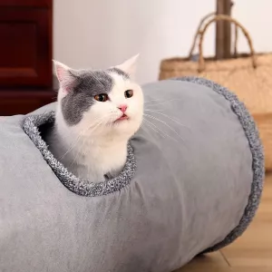 Tunnel pour chats - Jouet interactif