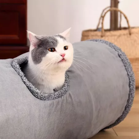Tunnel pour chats - Jouet interactif