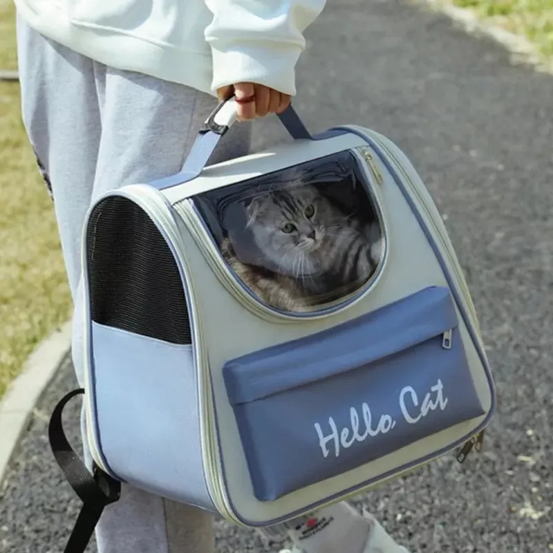 Sac de transport pour animaux de compagnie, caisse de transport Couleur Bleu