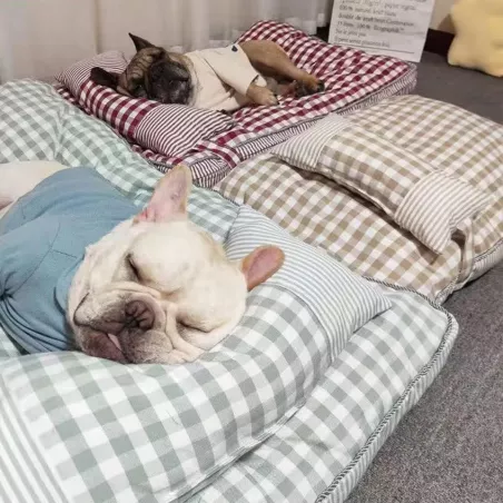 Lit 100x68x8 cm pour animaux de compagnie - Panier moelleux Couleur Marron