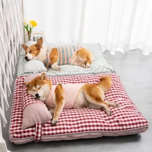 Lit 100x68x8 cm pour animaux de compagnie - Panier moelleux