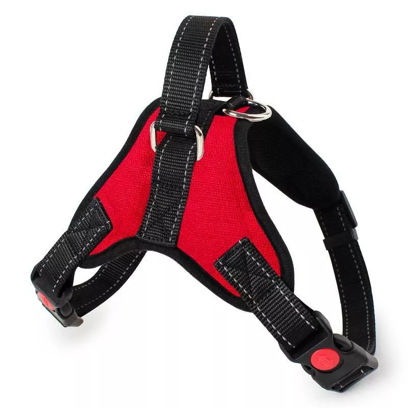 Harnais réglable intelligent pour chien - Sécurité et confort Couleur Rouge Taille S