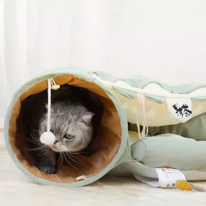 Tunnel pour chats - Aire de jeu interactive, pliable
