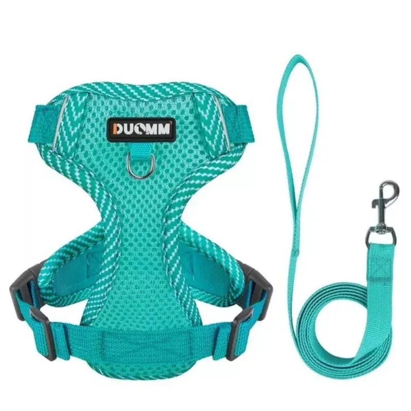 Harnais pour chats et chiens réglable et confortable Couleur Bleu Taille S