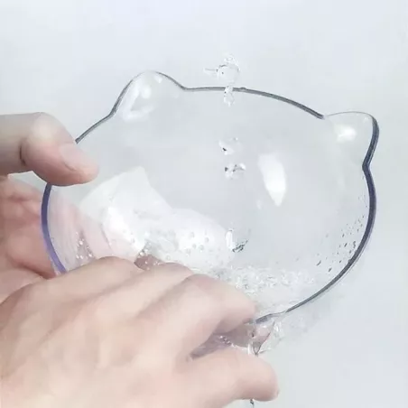 Mangeoire à nourriture et eau - Distributeur automatique Couleur Gris