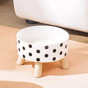 Bol en plastique à motif damier noir et blanc