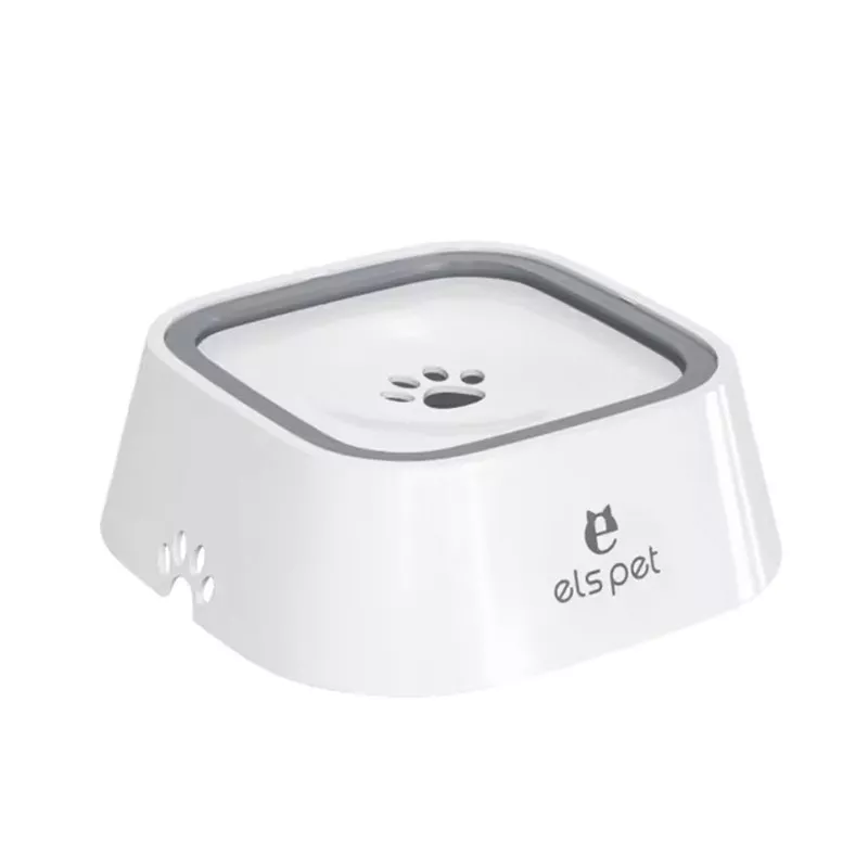 Bol anti-débordement 1L pour animaux de compagnie Couleur Blanc
