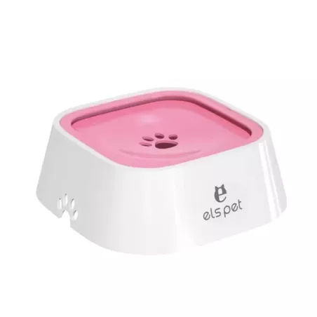Bol anti-débordement 1L pour animaux de compagnie Couleur Rose