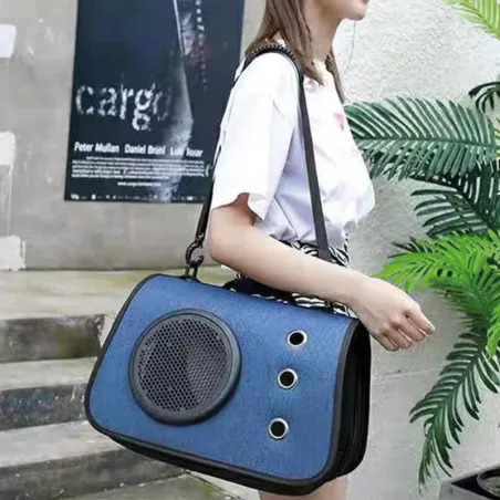 Sac de transport pour chats - Cage portable Couleur Bleu