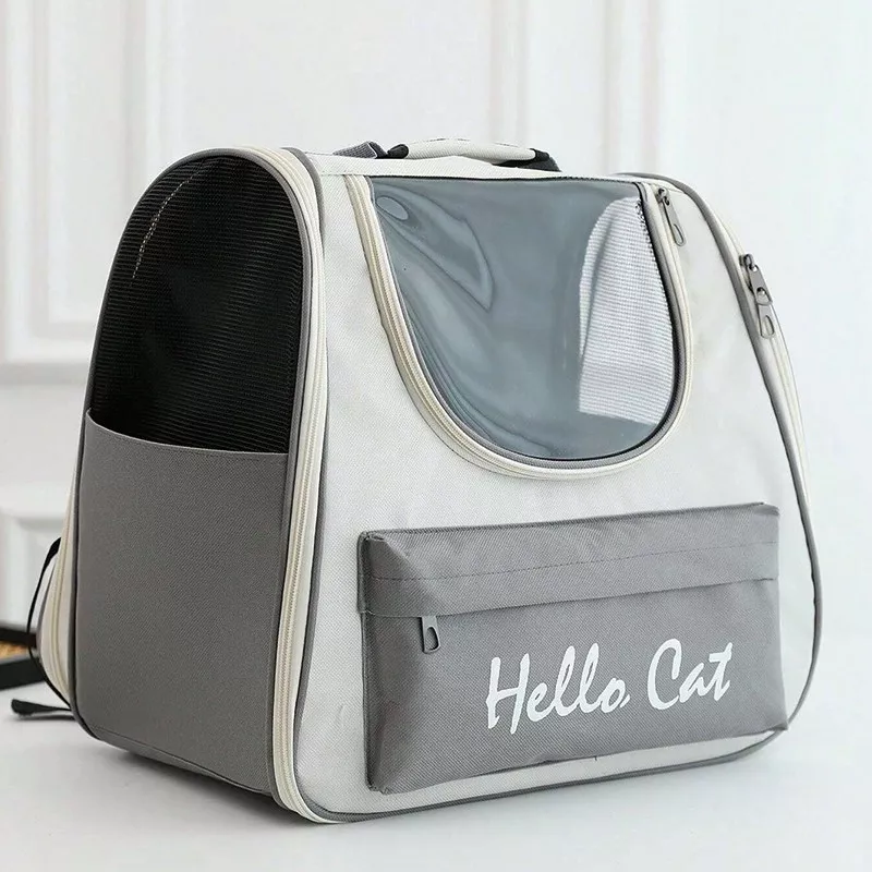 Sac de transport pour animaux de compagnie, caisse de transport Couleur Gris