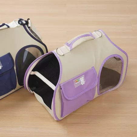Sac de Transport pour Animaux - Sac de Voyage Chien et Chat Couleur Violet