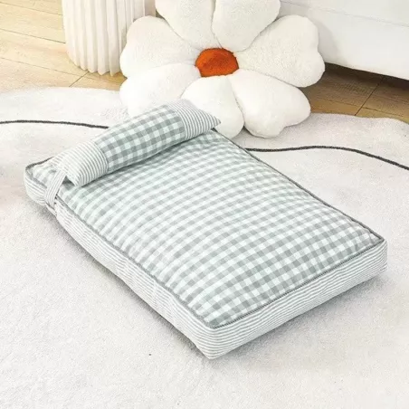 Lit 100x68x8 cm pour animaux de compagnie - Panier moelleux Couleur Vert