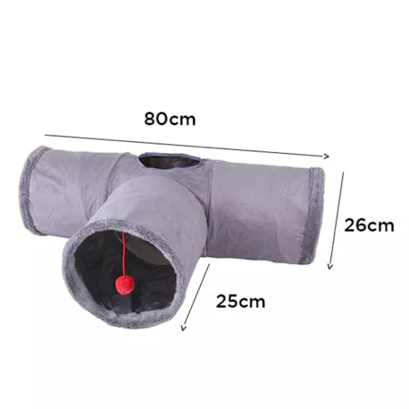 Tunnel pour chats - Jouet interactif