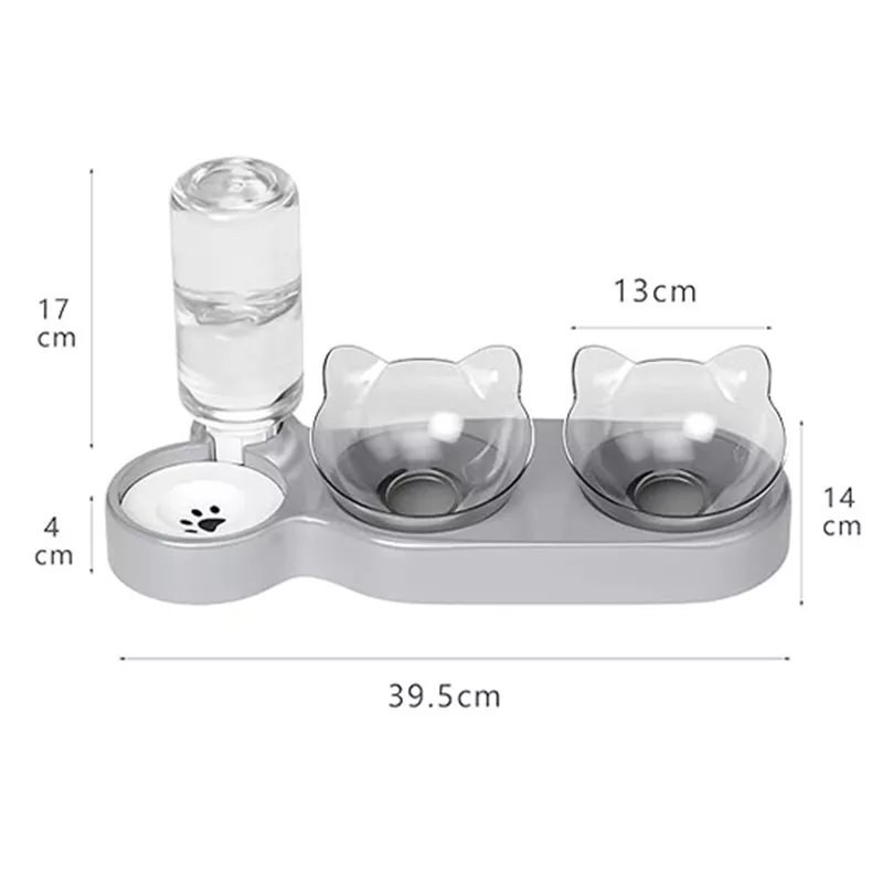 Mangeoire à nourriture et eau - Distributeur automatique Couleur Vert anis