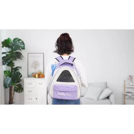 Sac de voyage pour animaux de compagnie - Caisse de transport Couleur Violet