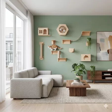 Arbre à chat mural